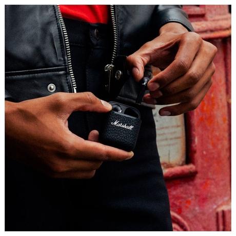 Marshall Minor III True Wireless Earbuds, 25 hrs of playtime, Intutive Touch Controls, IPX4 Water Resistance, 12 mm custom-tuned dynamic drivers, Black-16