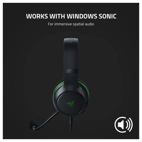 Razer Kaira X for Xbox Wired Headphone with Built-In Mic, Black