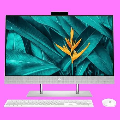 HP 24-dp1802in 60.5 cm (23.81 inch) All-In-One Desktop (Intel Core i5 1135G7/8 GB/256 GB/1 TB), 22U05AA, Natural Silver-0