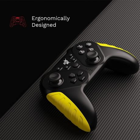 Redgear MS-150 Wireless Gamepad with Dual Intensity Vibration Motor, Punk Yellow-4