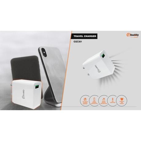 Buy Gionee Gbuddy GQC301 18 Watts Quick Charge USB Travel Charger