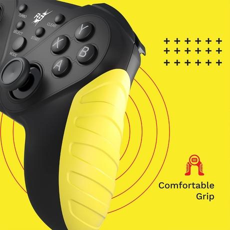Redgear MS-150 Wireless Gamepad with Dual Intensity Vibration Motor, Punk Yellow-5