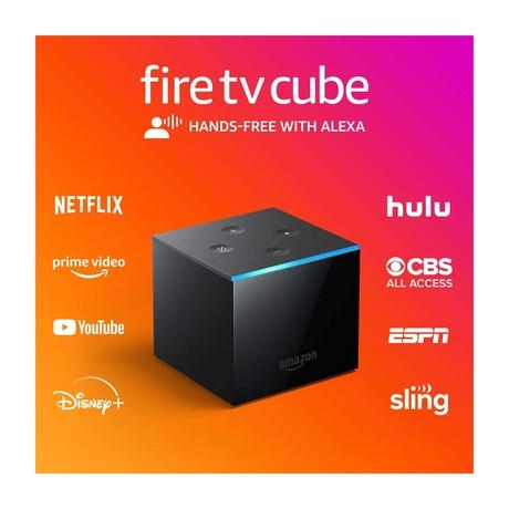Amazon Fire TV Cube, 4K Ultra HD, Hands-free Streaming Device with Alexa