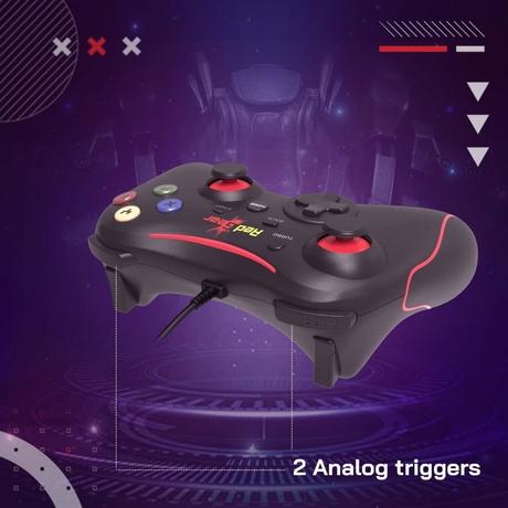 Redgear Pro Series Wired Gamepad with Backlit Illuminated Keys, Black-3