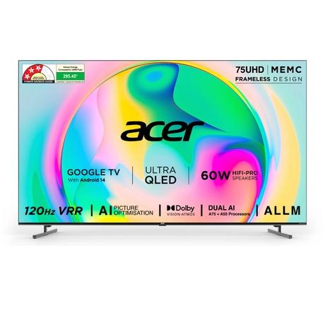 Buy Acer 189 cm (75 inch) Super Series 4K UHD Smart QLED Google TV