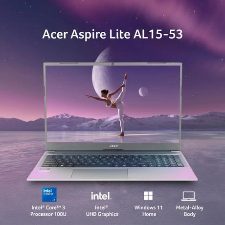 Acer AL15-53 UN.34ESI.02E Standard Laptop (Intel C3 100U/8 GB/512 GB/Intel UHD Graphics/Windows 11 Home/Full HD), 39.6 cm - 15.6 inch, Grey-1