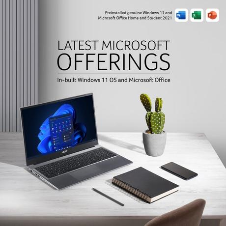 Acer AL15-41 UN.31ZSI.06V Standard Laptop (AMD Ryzen 3 5400U Processor/8 GB/256 GB/AMD Radeon Graphics/Windows 11 Home/MSOffice/Full HD), 39.6 cm - 15.6 inch, Grey-7