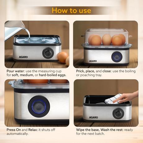 Agaro STS Grand Egg Boiler 500 W-5