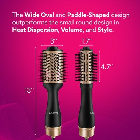 Agaro HV2179 Volumizer Hair Dryer, Rose Gold & Black-5