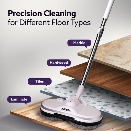 AGARO Regency Electric Spin Mop for Floor Cleaning, Floor Mopping, Hardwood, Tile & Laminate Floors, Home, Kitchen & Office use-1
