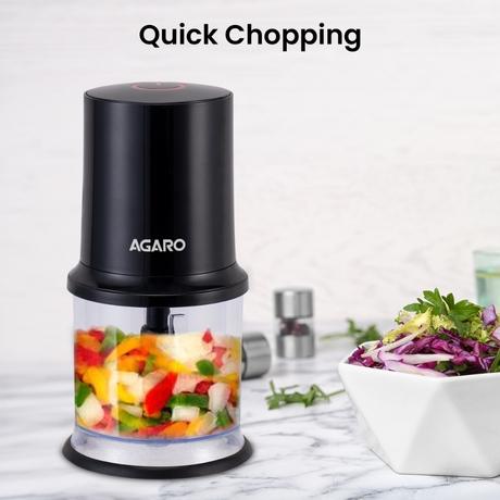 Agaro Elegant Electric Vegetable Chopper, Black-1
