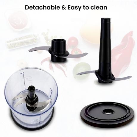 Agaro Elegant Electric Vegetable Chopper, Black-4