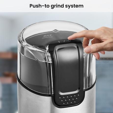 Agaro Grand Electric Coffee Grinder, Silver-3