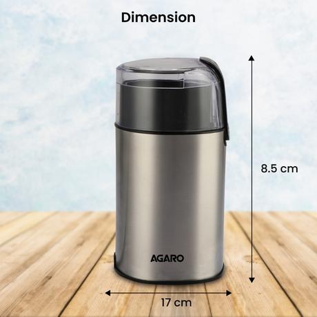 Agaro Grand Electric Coffee Grinder, Silver-6