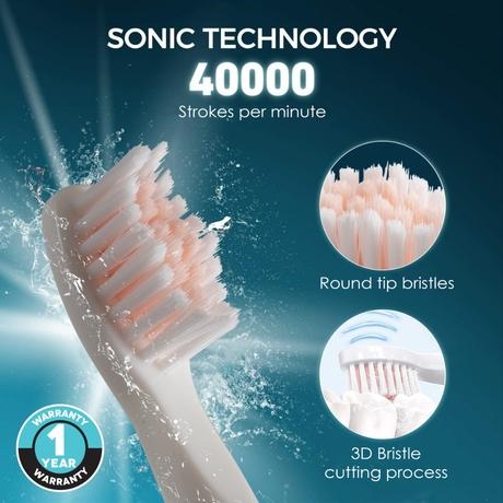 Agaro Cosmic Plus Sonic Electric Tooth Brush, Rose Gold-2
