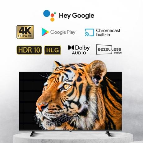 AKAI 109 cm (43 Inch) Bezel-Less 4K UHD Smart QLED Google TV, AL43GQU-SFWS-2