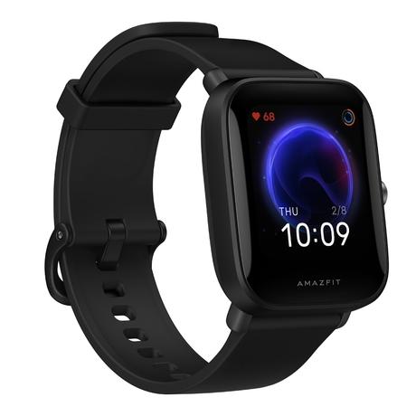 Amazfit Bip U Pro Smartwatch, 1.43 Large HD Display with Built-in Alexa, Built-in GPS, 9-Day Battery Life, Fitness Tracker, Blood Oxygen, Heart Rate, Menstrual Cycle Tracker, Sleep, Stress Monitor, 60+ Sports Modes, (Black)-1