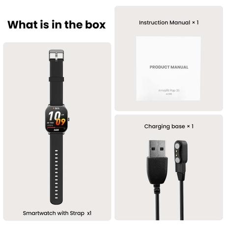 Amazfit Pop 3S Smartwatch, 4.97 cm (1.96 inch) Ultra-Large AMOLED Display, Bluetooth Calling, Upto 12 Days Battery, 24H SpO2, Heart Rate & Stress Monitor, AI Voice Assistant, Metallic Design (Metallic Silver)-6