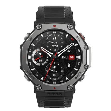 Amazfit T-Rex 3 Outdoor Rugged Military 48 mm Smart Watch Built in GPS, 2000 Nits Brightness, 27 Days Battery Life, Offline Maps, 10 ATM, AI Coach, for iOS & Android (Onyx)-1