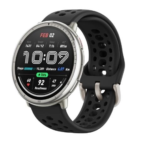 Amazfit Active 2R Standard Black Sport Silicone Strap Smartwatch-0