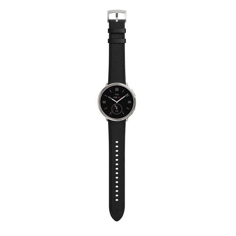Amazfit Active 2 Premium 44 mm Smart Watch, 10 day Battery, Sapphire Glass Display, Free Silicon Strap, Built in GPS, 5 ATM, iOS & Android, 2000 Nits, 160+ Sports Mode, Black Leather-4