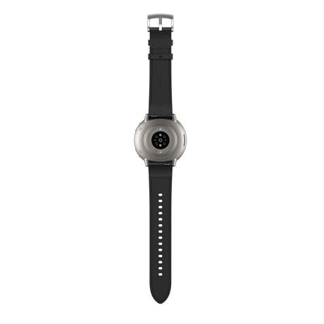 Amazfit Active 2 Premium 44 mm Smart Watch, 10 day Battery, Sapphire Glass Display, Free Silicon Strap, Built in GPS, 5 ATM, iOS & Android, 2000 Nits, 160+ Sports Mode, Black Leather-5
