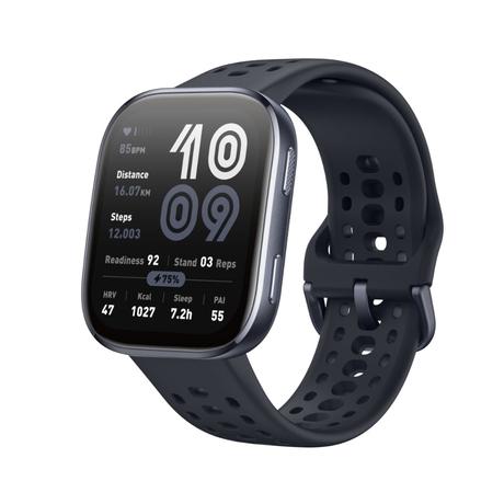 Amazfit Bip 6 Smart Watch 46 mm, 14 Day Battery, 5 cm (1.97 inch) AMOLED Display, 5 ATM Water-Resistance, GPS & Free Maps, AI, Bluetooth Call & Text, Health, Fitness & Sleep Tracker, 140+ Workout Modes, Black-0