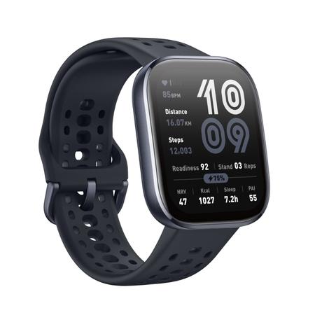 Amazfit Bip 6 Smart Watch 46 mm, 14 Day Battery, 5 cm (1.97 inch) AMOLED Display, 5 ATM Water-Resistance, GPS & Free Maps, AI, Bluetooth Call & Text, Health, Fitness & Sleep Tracker, 140+ Workout Modes, Black-1