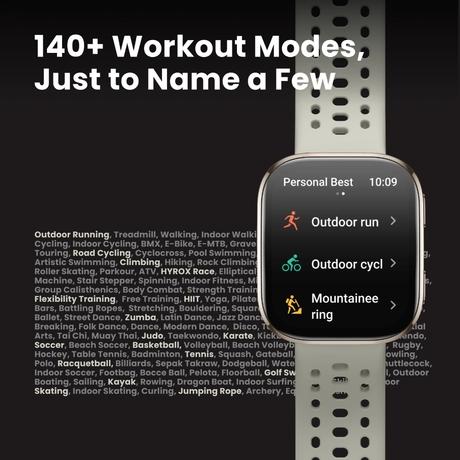 Amazfit Bip 6 Smart Watch 46 mm, 14 Day Battery, 5 cm (1.97 inch) AMOLED Display, 5 ATM Water-Resistance, GPS & Free Maps, AI, Bluetooth Call & Text, Health, Fitness & Sleep Tracker, 140+ Workout Modes, Black-5