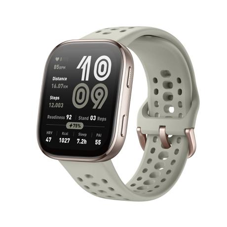 Amazfit Bip 6 Smart Watch 46 mm, 14 Day Battery, 5 cm (1.97 inch) AMOLED Display, 5 ATM Water-Resistance, GPS & Free Maps, AI, Bluetooth Call & Text, Health, Fitness & Sleep Tracker, 140+ Workout Modes, Stone-0