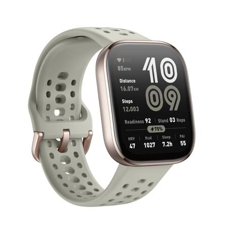 Amazfit Bip 6 Smart Watch 46 mm, 14 Day Battery, 5 cm (1.97 inch) AMOLED Display, 5 ATM Water-Resistance, GPS & Free Maps, AI, Bluetooth Call & Text, Health, Fitness & Sleep Tracker, 140+ Workout Modes, Stone-1
