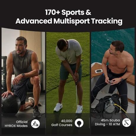Amazfit Balance 2 Smart Watch 47 mm AMOLED Sapphire Glass Display, 21 Days Battery, Dual Band GPS, 170+ Sport Modes, Hyrox Mode, Accurate Readings, for Android & iPhone-2