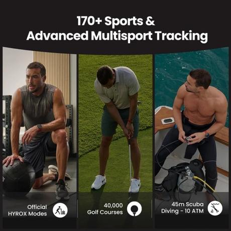Amazfit Balance 2 Smart Watch 47 mm AMOLED Sapphire Glass Display, 21 Days Battery, Dual Band GPS, 170+ Sport Modes, Hyrox Mode, Accurate Readings, for Android & iPhone-2