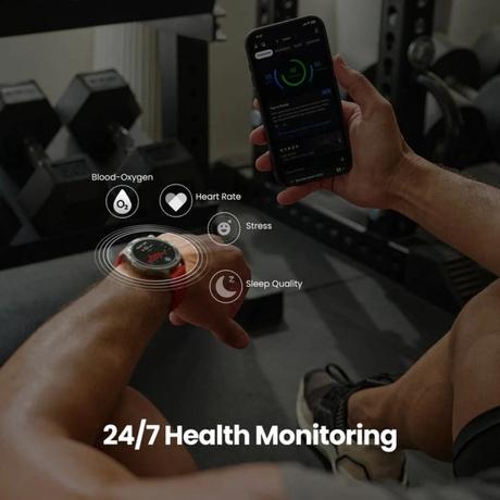 Amazfit Balance 2 Smart Watch 47 mm AMOLED Sapphire Glass Display, 21 Days Battery, Dual Band GPS, 170+ Sport Modes, Hyrox Mode, Accurate Readings, for Android & iPhone-4