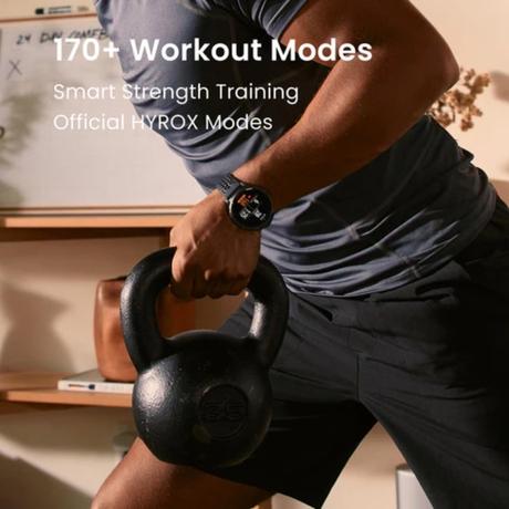 Amazfit Active Max Smart Watch 3.81 cm (1.5 inch) AMOLED Display, 25-Day Battery, 5 ATM, Offline Maps, GPS, 4GB Storage, 170+Sport Modes, Heart Rate & Sleep Fitness Tracker, Android & iPhone, Black-6