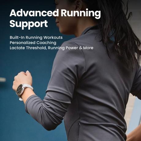 Amazfit Active 3 Premium GPS Running Smart Watch, 3.35 cm (1.32 inch) AMOLED Sapphire Display, 12-Day Battery, 5 ATM, 4 GB Storage, Offline Maps, 170+ Workout Modes, Heart Rate & Fitness Tracker, Android & iPhone, Atlas Blue-2
