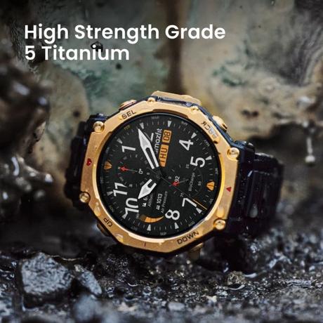 Amazfit T-Rex 3 Pro Outdoor Smart Watch 44 mm Sapphire AMOLED Display with Flashlight, 10 ATM, Dual Band GPS, Offline Maps, 25 Days Battery, 180+ Sports Mode for Android & iPhone, Tactical Black-5