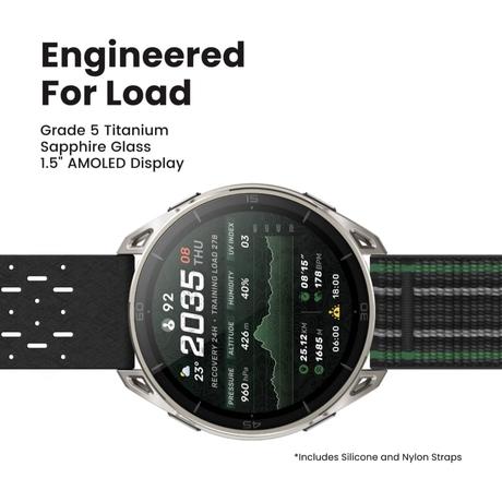 Amazfit Cheetah 2 Ultra 47 mm GPS Smartwatch, 3.81 cm (1.5 inch) AMOLED Sapphire Glass, Ti Case, 30-Day Battery, Offline Maps, 5 ATM, Flashlight, 64 GB, 180+ Sports & HYROX Fitness Tracker for Android & iPhone-1