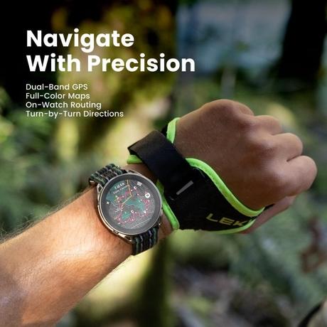 Amazfit Cheetah 2 Ultra 47 mm GPS Smartwatch, 3.81 cm (1.5 inch) AMOLED Sapphire Glass, Ti Case, 30-Day Battery, Offline Maps, 5 ATM, Flashlight, 64 GB, 180+ Sports & HYROX Fitness Tracker for Android & iPhone-3