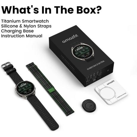 Amazfit Cheetah 2 Ultra 47 mm GPS Smartwatch, 3.81 cm (1.5 inch) AMOLED Sapphire Glass, Ti Case, 30-Day Battery, Offline Maps, 5 ATM, Flashlight, 64 GB, 180+ Sports & HYROX Fitness Tracker for Android & iPhone-7