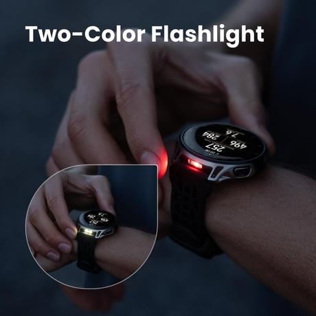 Amazfit Cheetah 2 Pro 48 mm GPS Running Smartwatch, 3.35 cm (1.32 inch) AMOLED Display, Sapphire Glass, Ti Case, 20 Days of Battery, 5 ATM, 32 GB Storage, Flashlight, Offline Maps, 170+ Sports for Android & iPhone-6