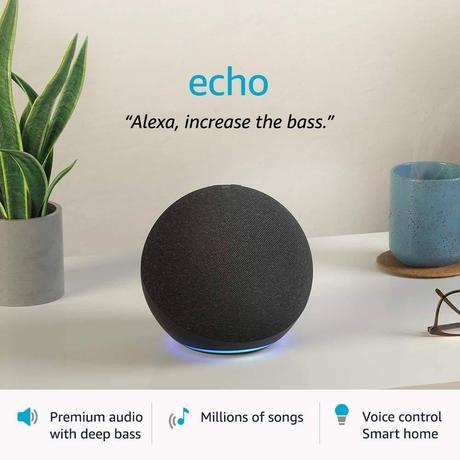Amazon Echo (4th Gen) Smart Speaker with Dolby Technology, 2020 Release, Black-1
