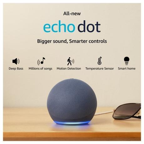 Amazon Echo Dot 5th Gen Smart Speaker 2023, Blue-1