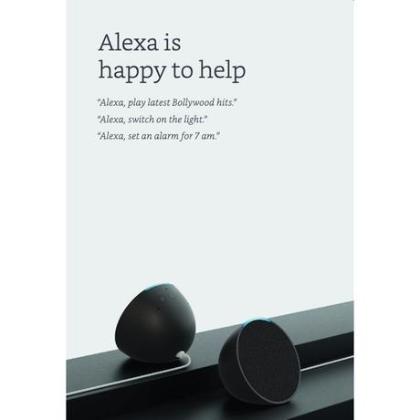 Amazon Echo Pop Bluetooth Speaker, Loud sound, Balanced Bass, Crisp Vocals, Black-3