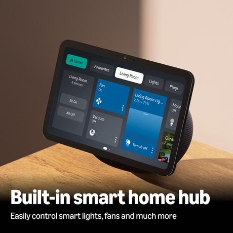 Amazon Echo Show 8 (Newest Model), Vibrant 22.09 cm (8.7 inch) HD Display with Spatial Audio & Alexa, New Sleek Design, Smart Home Controls, 2x bass Speaker, 13 MP Camera, Bluetooth (Graphite)-2