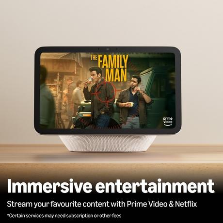 Amazon Echo Show 8 (Newest Model), Vibrant 22.09 cm (8.7 inch) HD Display with Spatial Audio & Alexa, New Sleek Design, Smart Home Controls, 2x bass Speaker, 13 MP Camera, Bluetooth (Graphite)-6