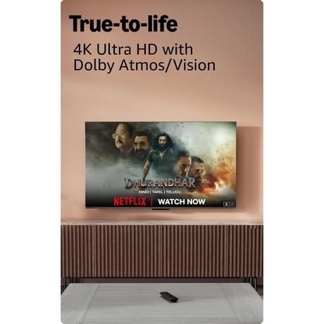 Amazon Fire TV Stick 4K Plus (newest model) with Alexa Voice Search, Cinematic 4K streaming with HDR10+, Wi-Fi 6, Dolby Vision/Atmos (Black)-2