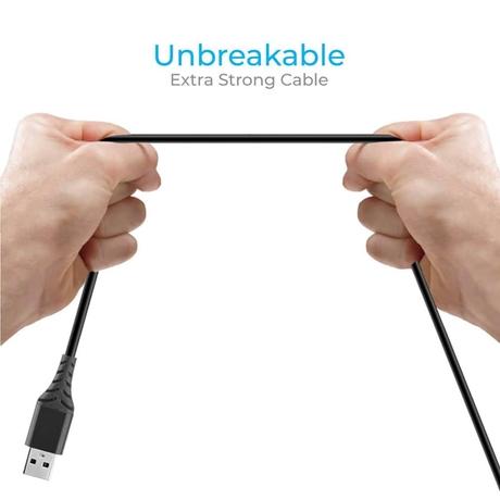 Ambrane ACT-10 Plus USB-C Cable, Black-1