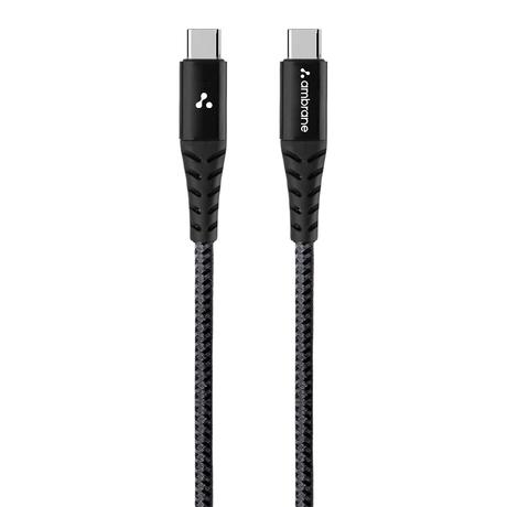Ambrane ABCC-100 1.5M Type-C to Type-C Cable, Black-0