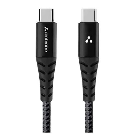 Ambrane ABCC-100 1.5M Type-C to Type-C Cable, Black-1